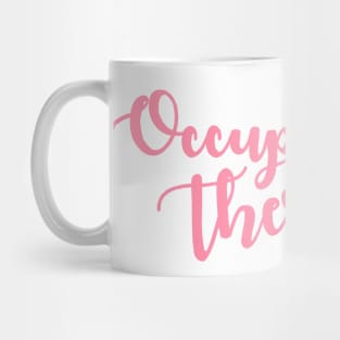 Occupational Therapy Cursive Pink Mug